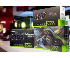 GeForce RTX 5090, RTX 5080, RTX 5070 Ti, RTX 5070, RTX 4090, RTX 4080 Super,  RTX 4080, RTX 4070 Ti