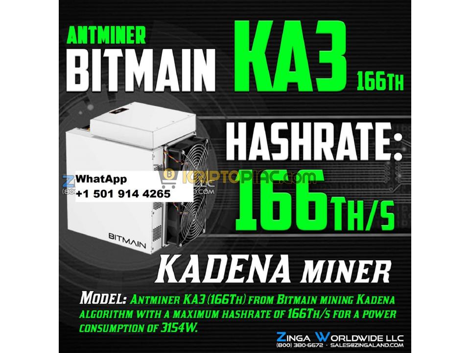 Best Bitmain Antminer KA3 166Ths READY TO SHIP - 1/8