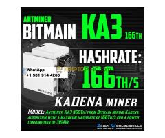 Best Bitmain Antminer KA3 166Ths READY TO SHIP