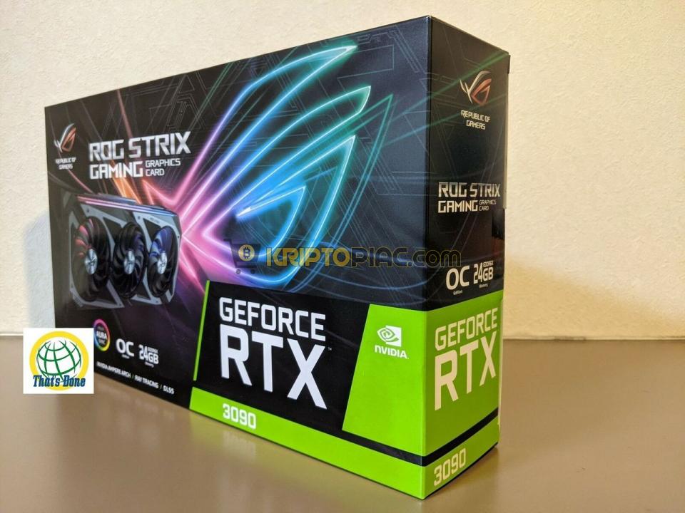 GeForce rtx 3090 / MSI Geforce / Asus Rog Strix rtx 3080 - 3/4