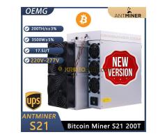 Bitmain Antminer S21 200T 3500W Bitcoin BTC ASIC Miner - Kép 2/3