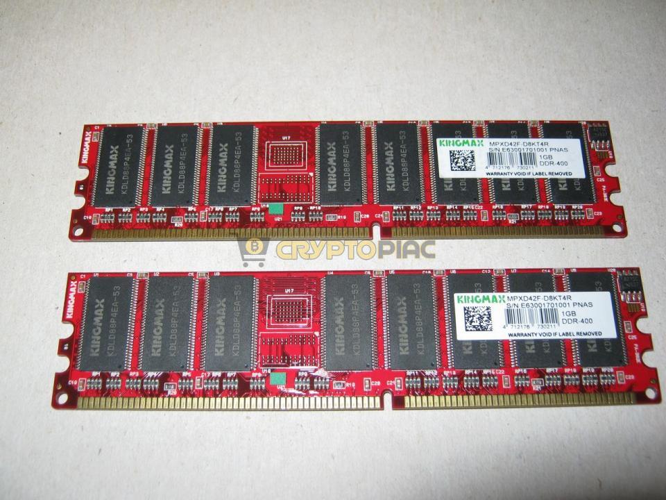 2 x 1 GB KingMax DDR1 memória modul - 2/2