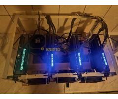 Bányász RIG eladó 4 db RTX 3070 8 GB AKCIÓS! (NON LHR)