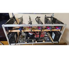 Bányász RIG eladó 6 db NVIDIA RTX NVIDIA RTX A4000 16GB