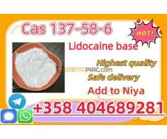 99% Pure Lidocaine Lidocaina Base Powder CAS 137-58-6