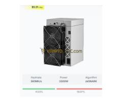 Bitmain Antminer S21XP Hyd,L9,L7,Goldshell AE Max,MicroBT M63S+
