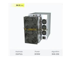 Bitmain Antminer S21 Pro 234Th SHA256 BTC Asic Miner $500